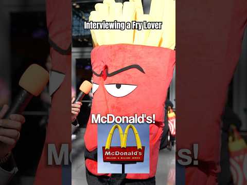 INTERVIEWING A FRY LOVER #fastfood #fries #cosplay