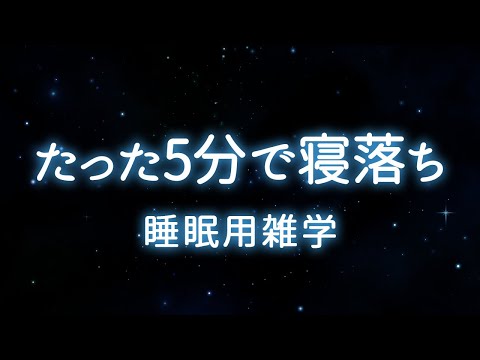 【睡眠用BGM】至高の睡眠とやすらぎの雑学朗読で自律神経を整える|女性ボイス