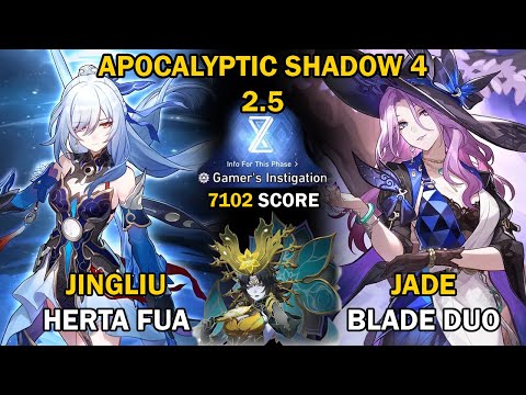 Jingliu x Herta & Jade x Blade Duo DPS | Apocalyptic Shadow Stage 4 (3 Stars) | Honkai Star Rail 2.5