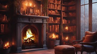 Relaxing Piano and Fireplace Sounds - Sleep, Meditate, Study, Relax, Stress Relief, Warm Ambience