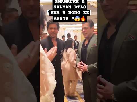 SALMAN KHAN  & SHAHRUKH KHAN & Dancing At Anant Ambani & Radhika Merchant Wedding #shorts