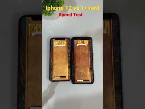 Iphone 12 vs Oneplus Nord ||Speed Test 2023  #shorts