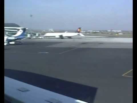 Take-off Prague, with B737 KLM.