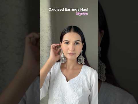 Earrings haul from Myntra |Swati Rathi #navratri #navratrispecial #earrings #shorts #viralvideo