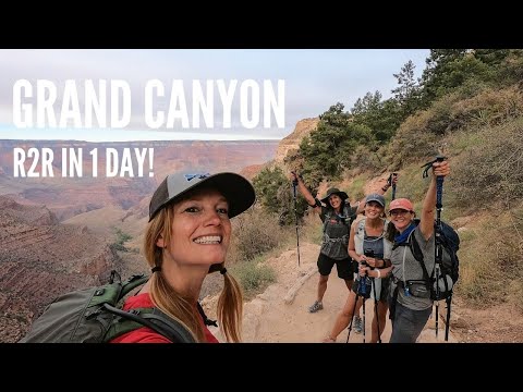 Grand Canyon Rim to Rim Hike in One Day - Vlog with timelines, weather, & tips