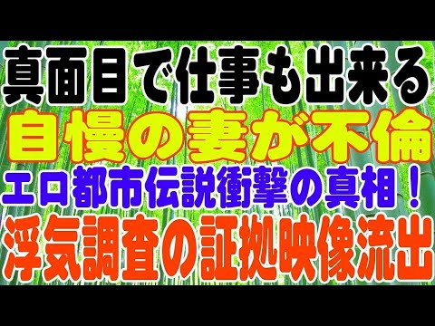 【スカッとする話】真面目で仕事も出来る自慢の妻が不倫。私は２００万円をかけて興信所に調査依頼したところ