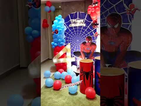 Spiderman Theme | Party Planners in Bihar #balloon #bihar