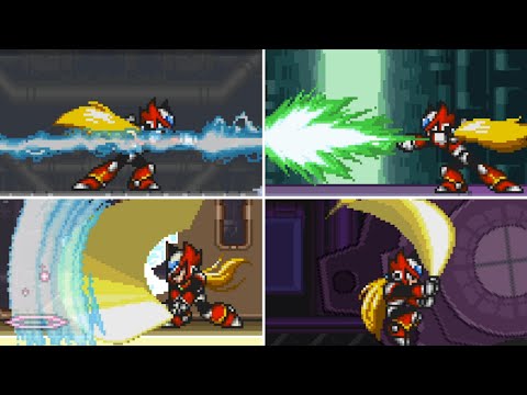 [Test Build] Mega Man X8 Demake (16-Bit) - Zero Skills Showcase