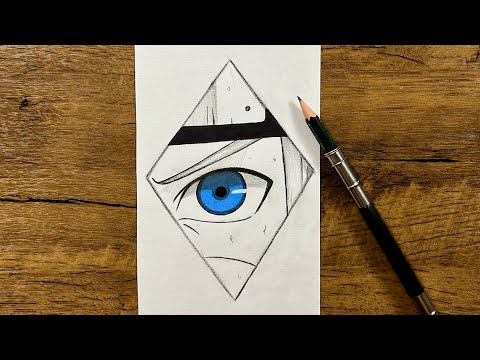 How to draw Naruto eye easy for beginners