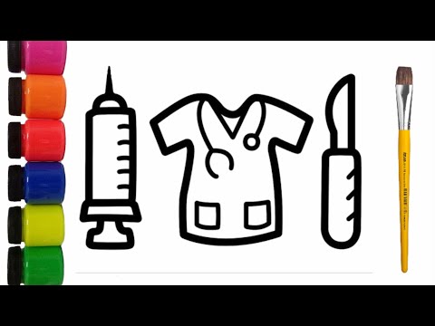 To Draw a Nursing kit step by step | how to draw a nursing kit | Ensine seu filho a desenhar