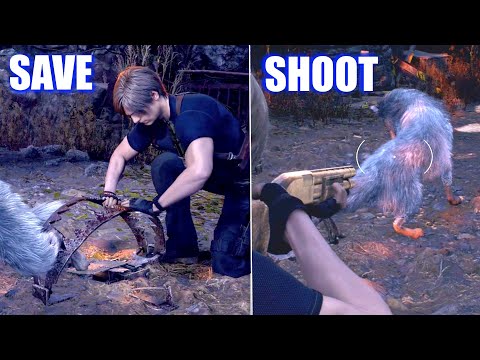 Save the Dog vs Shoot the Dog - Resident Evil 4 Remake