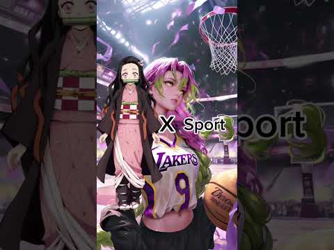 Demon Slayer characters playing sports