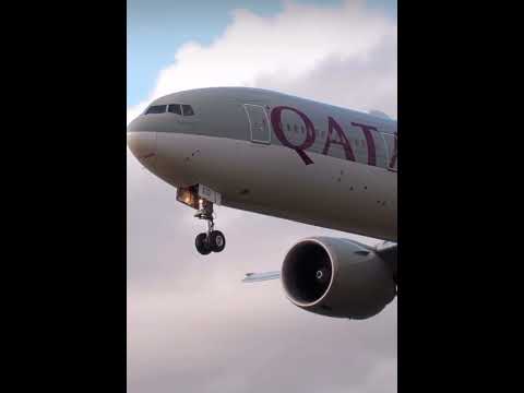 Qatar Airways Boeing 777-3DZER #aviation #qatarairways #airplane #boeing