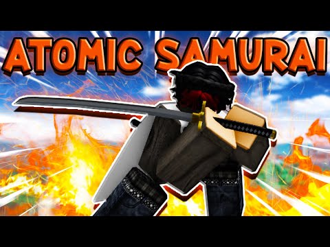 DESTROYING UPSET EGIRL WITH ATOMIC SAMURAI IN ROBLOX THE STRONGEST BATTLEGROUNDS!!!!