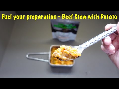 Fuel your preparation - Beef Stew with Potato. Freeze Dried Meal.