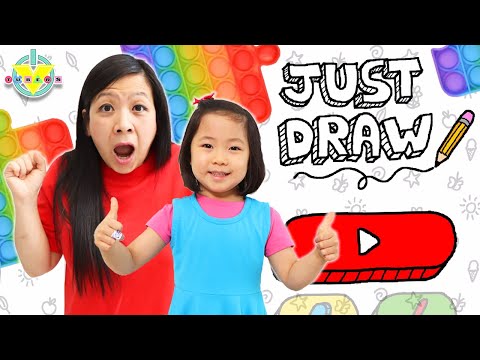 Kate and Mommy Play Fun Drawing Games!