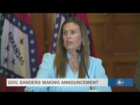 Arkansas Gov. Sarah Huckabee Sanders announces new state employee pay plan