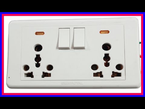 Double Power Socket Board Wiring  in hindi  || Double Power Socket Connection | Power Socket Connect