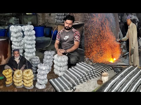 Interesting Production Process of Bangles with Siler Metal Wire Casting Step by Step