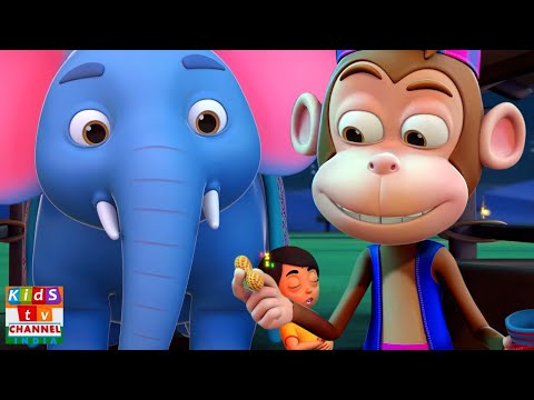 Upar Pankha Chalta Hai Niche Hathi Sota Hai, ऊपर पंखा चलता है, Hindi Cartoon and Nursery Rhymes