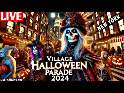 Halloween Parade 2024 NYC LIVE 🎃 Village HALLOWEEN PARADE New York City 👻