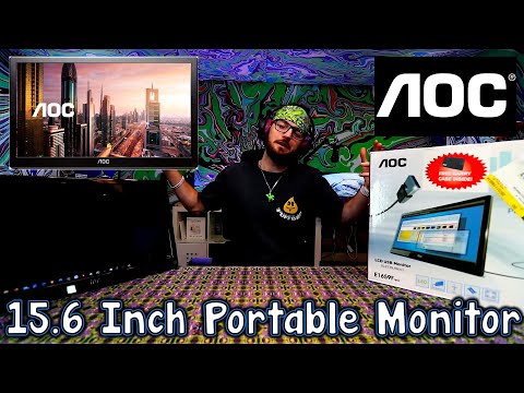 Unboxing the AOC e1659Fwu Portable Monitor