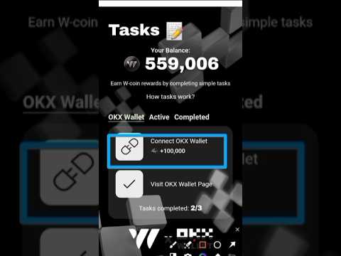 wcoin connect okx wallet #shorts #shortsviral #shortsfeed #wcoin #wcoinairdrop #okx #okxwallet