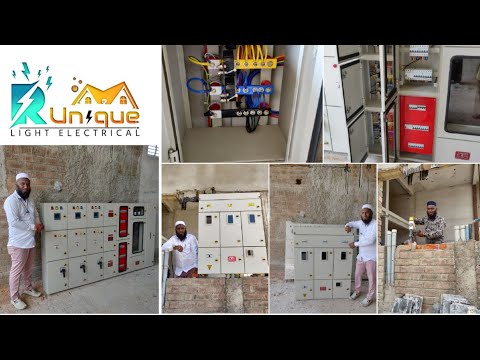 3 phase panel board & TPN distribution box wall inside installation work