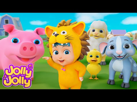 The animals on the farm, Rain rain go away + More | Jolly Jolly Kids Songs