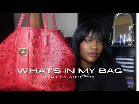 What’s In My Bag 2024| Red MCM Liz Tote Review