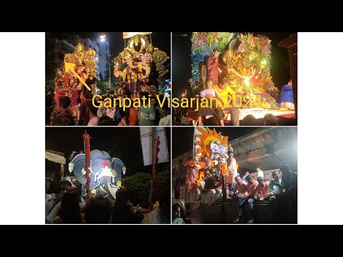 Marve Beach Ganpati bappa visarjan 2024 Malad | Part 1 | #ganpati #ganpatibappamorya #visarjan #2024