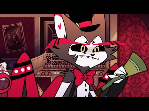 Hazbin Hotel but it’s just Husk being a grumpy cat and the best character