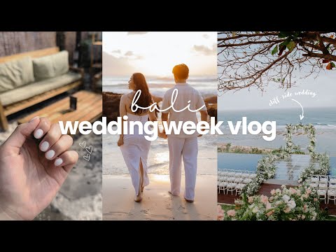 WEDDING WEEK PREP VLOG! 👰‍♀️🤍 Flight to BALI, Pre-Wedding Photoshoot, Nails & Rehearsal Dinner