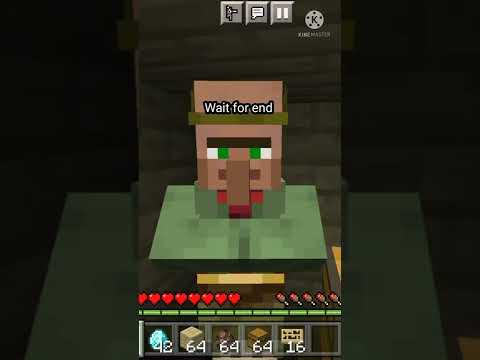 Fraud With Noob Villager Patner ~ Wait For End #shorts #minecraftshorts #viral