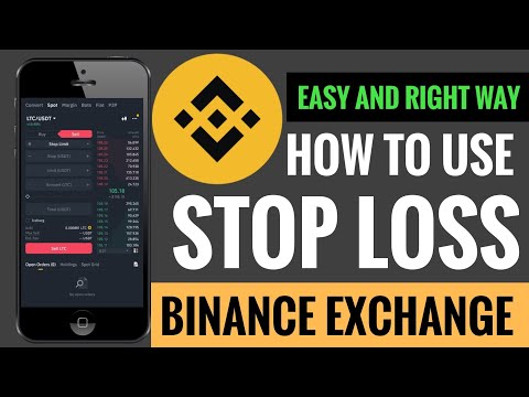 Binance Stop Loss | How to use STOP LOSS in Binance Mobile app | SET STOPLOSS ON BINANCE EXCHANGE