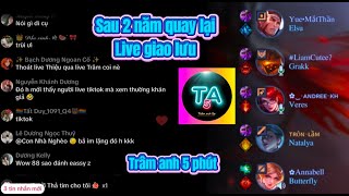 Trâm anh cầm natalya live giao lưu cùng top yue tiktok | natalya liên quân