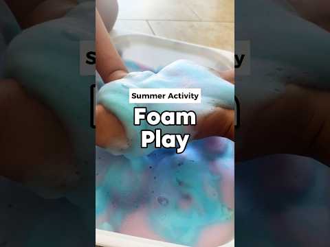 How To Make Sensory Play Foam Using a Blender 🫧 60 Days of Summer - Day 39 #shorts #ninjablender