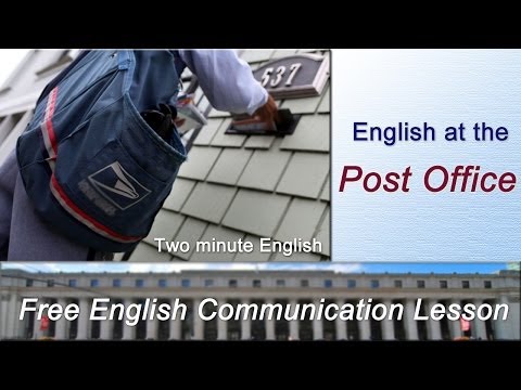 Every Day English Conversations!  - Post Office English. English At the Post Office