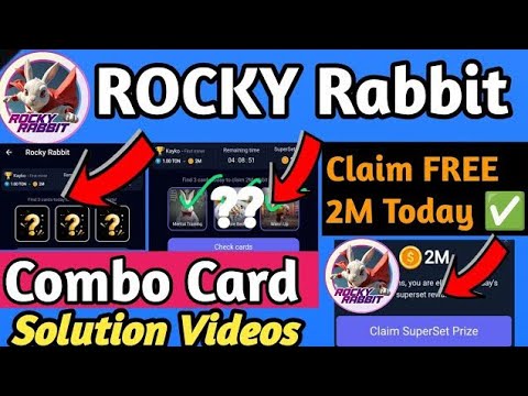 Telegram new bot  Hamster Kombat VS  Rocky rabbit 2m coin free toncoin free