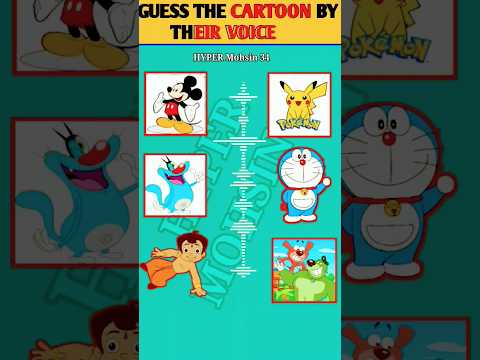 GUESS THE CARTOON BY THEIR VOICE RIDDLES AND PUZZLE TEST CHALENGE || #youtubeshorts #short