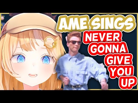 Never Gonna Give You Up - Amelia Watson [RICKROLL] | HololiveEN Karaoke [UNARCHIVED]