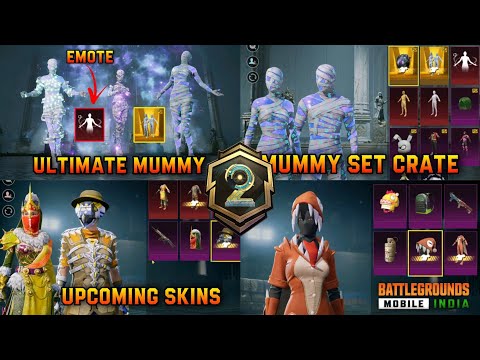 ULTIMATE MUMMY LEAKS | PSYCHOPHAGE SET | PDP CRATE | UPCOMING CRATES / SPINS | BGMI 2.6 CRATE LEAKS