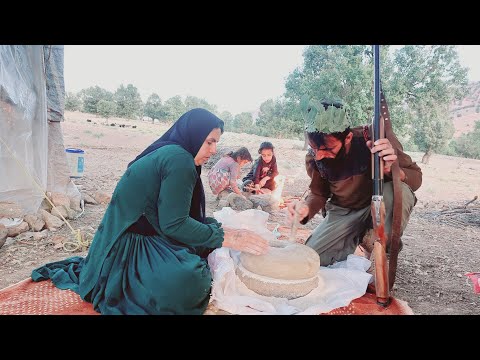 : Step-by-Step Guide to Milling Flour Using Traditional Methods by a Hunter