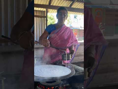 50 years old lady Dosa making|#indianstreetfood #shorts #dosa