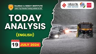 19 July 2024 Current Affairs Today Analysis in English by Vajirao & Reddy IAS Institue