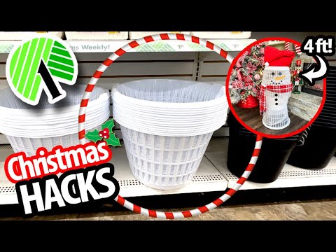 SHOCKING $1 Dollar Tree HAMPER HACKS for Christmas! 2024