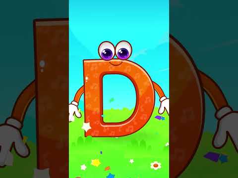 Letter D 🥰 | Tracing, Phonics Everything About Letter D Of The Alphabet 🐕🍩 #shorts