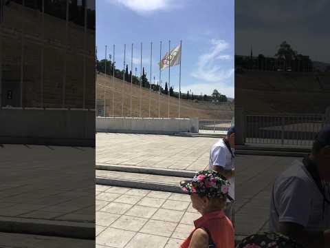 The Panathenaic Stadium, site of the first modern Olympic Games 🇬🇷 #olympics #panathenaic #athens