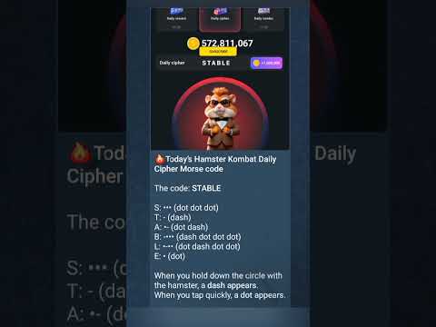 27 JUNE HAMSTER KOMBAT DAILY CIPHER CODE | HAMSTER KOMBAT DAILY CIPHER TODAY #hamsterkombat