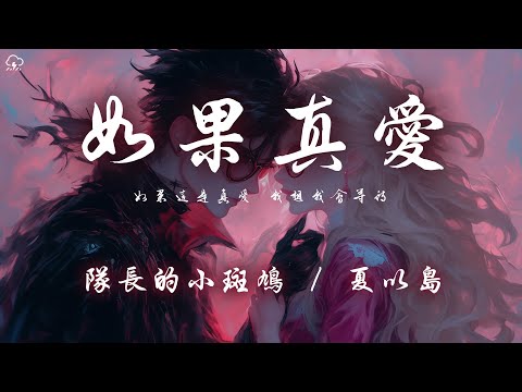 隊長的小斑鳩/夏以島 - 如果真愛 「如果這是真愛 我想我會等待」【動態歌詞/PinyinLyrics】♪